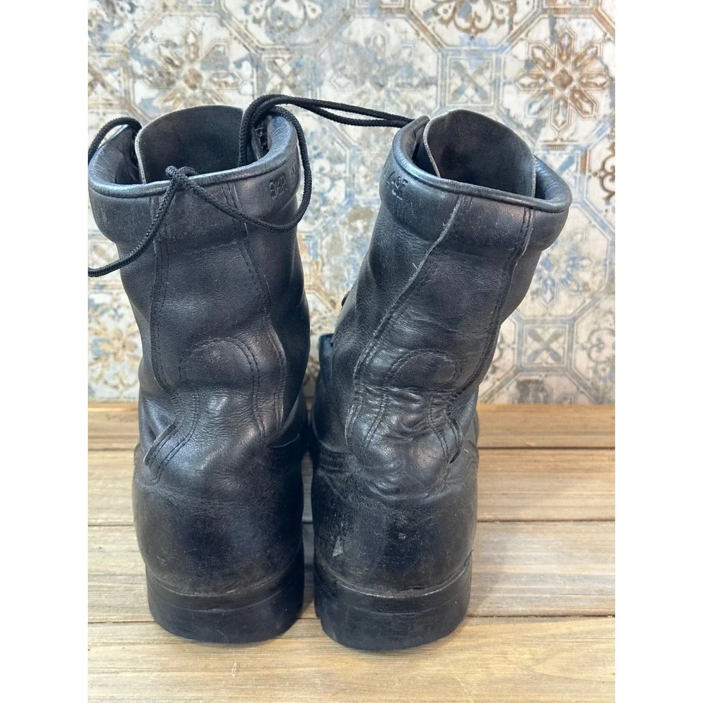 Altama Military Combat Boots Leather Lace Up Lug Sole Mens 9.5 R Black